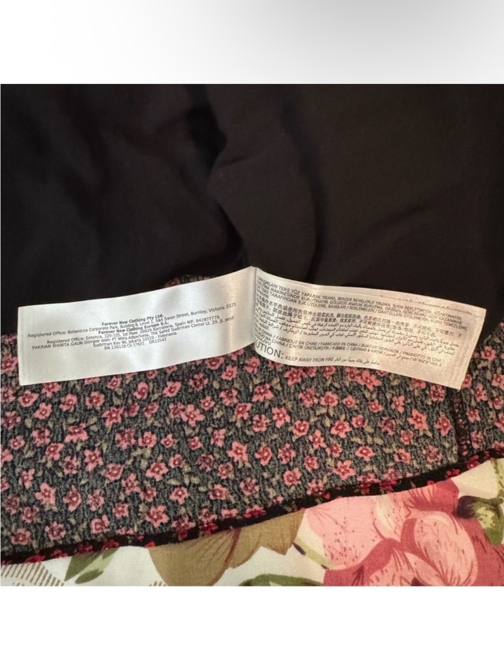 Ever New Burgundy Floral Maxi Dress with Black Peter Pan Collar - Picture 7 of 11